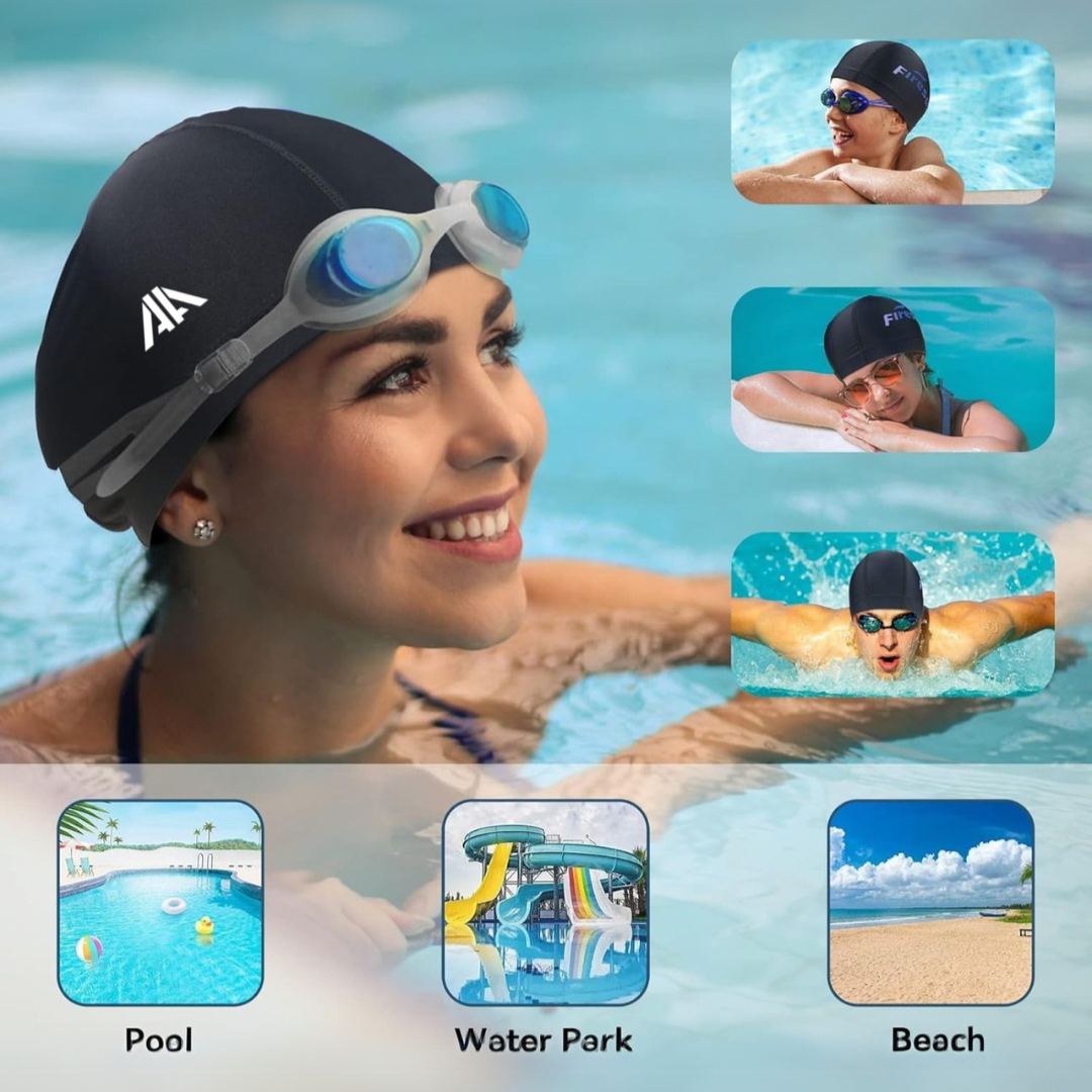 كب سباحة قصير قماش مشمع