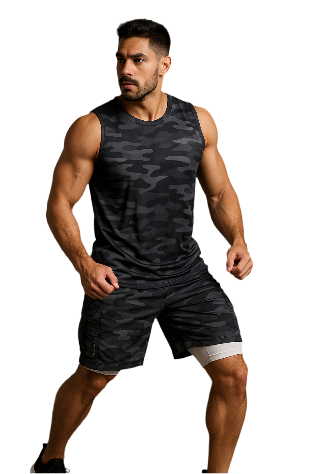 تراك عسكري شورت وكيمونه