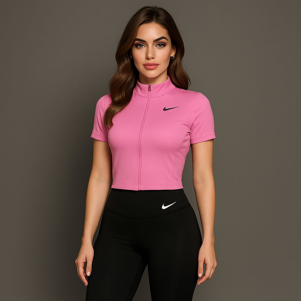 تشيرت سحاب كامل قصير