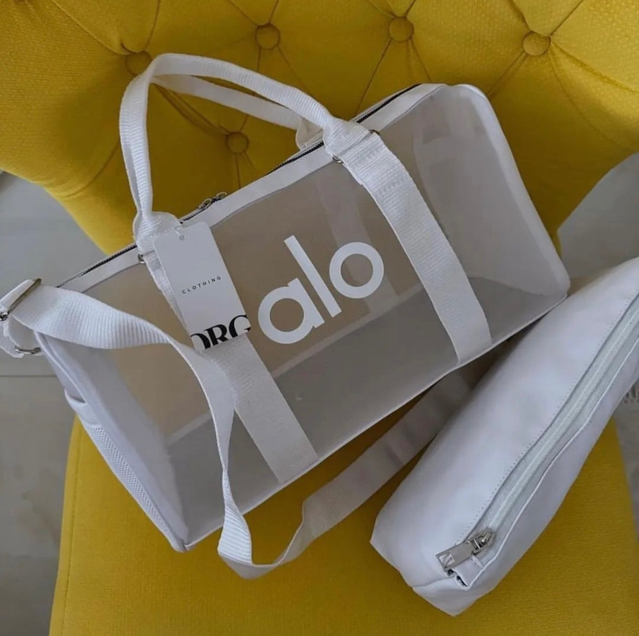 حقيبة alo شفاف