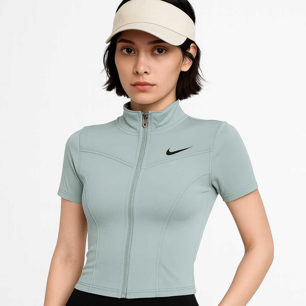 تشيرت سحاب كامل قصير