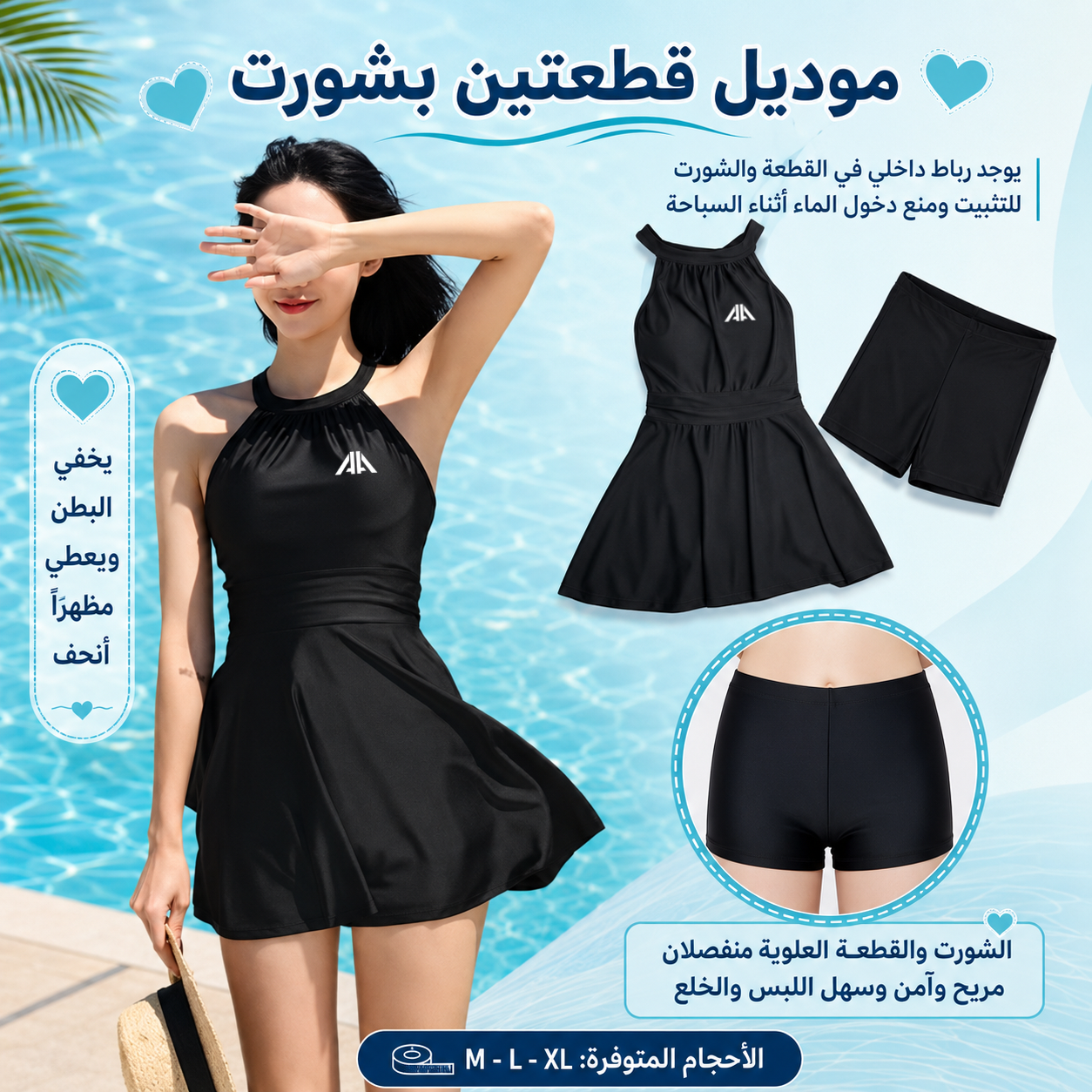 مايو الاميرة الاسود سباحة