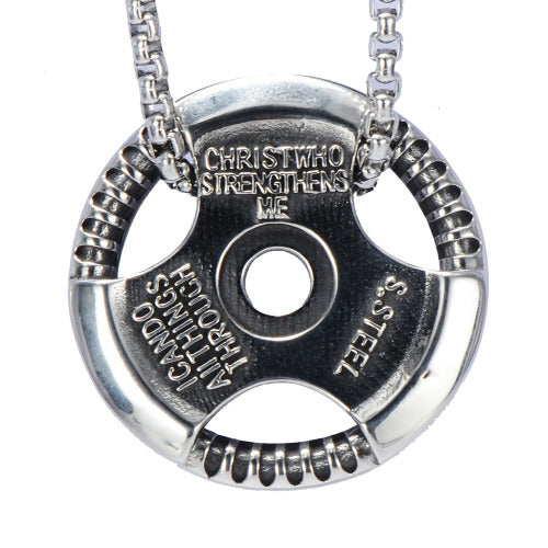 قلادة قرص كبير