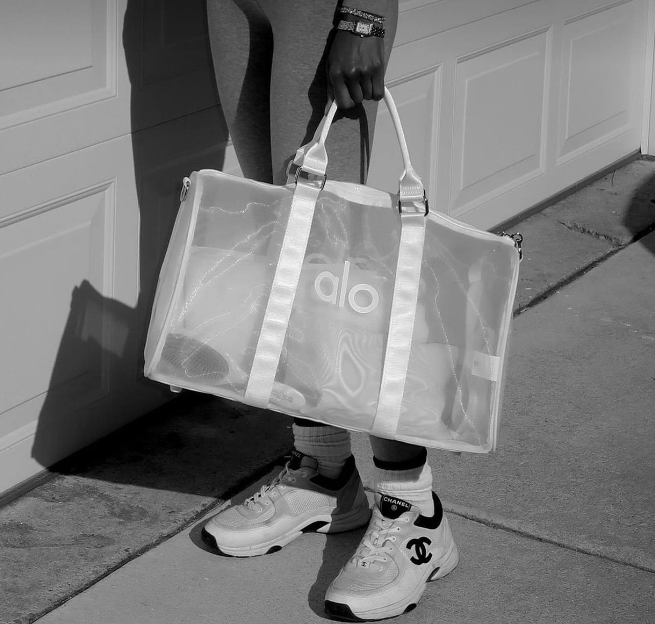 حقيبة alo شفاف