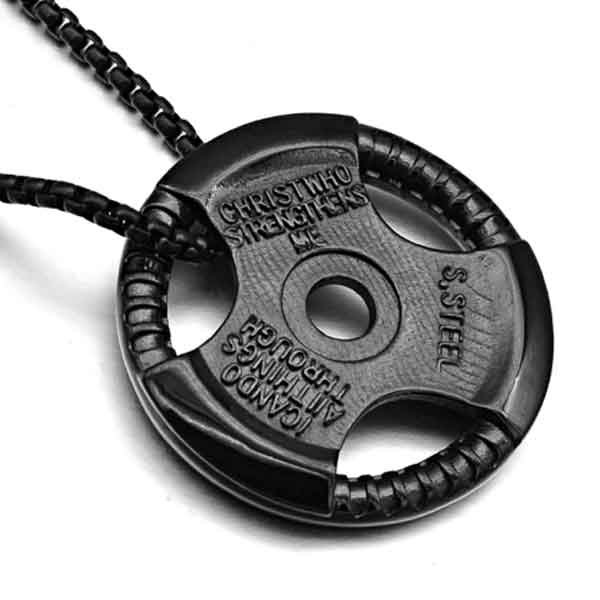 قلادة قرص كبير