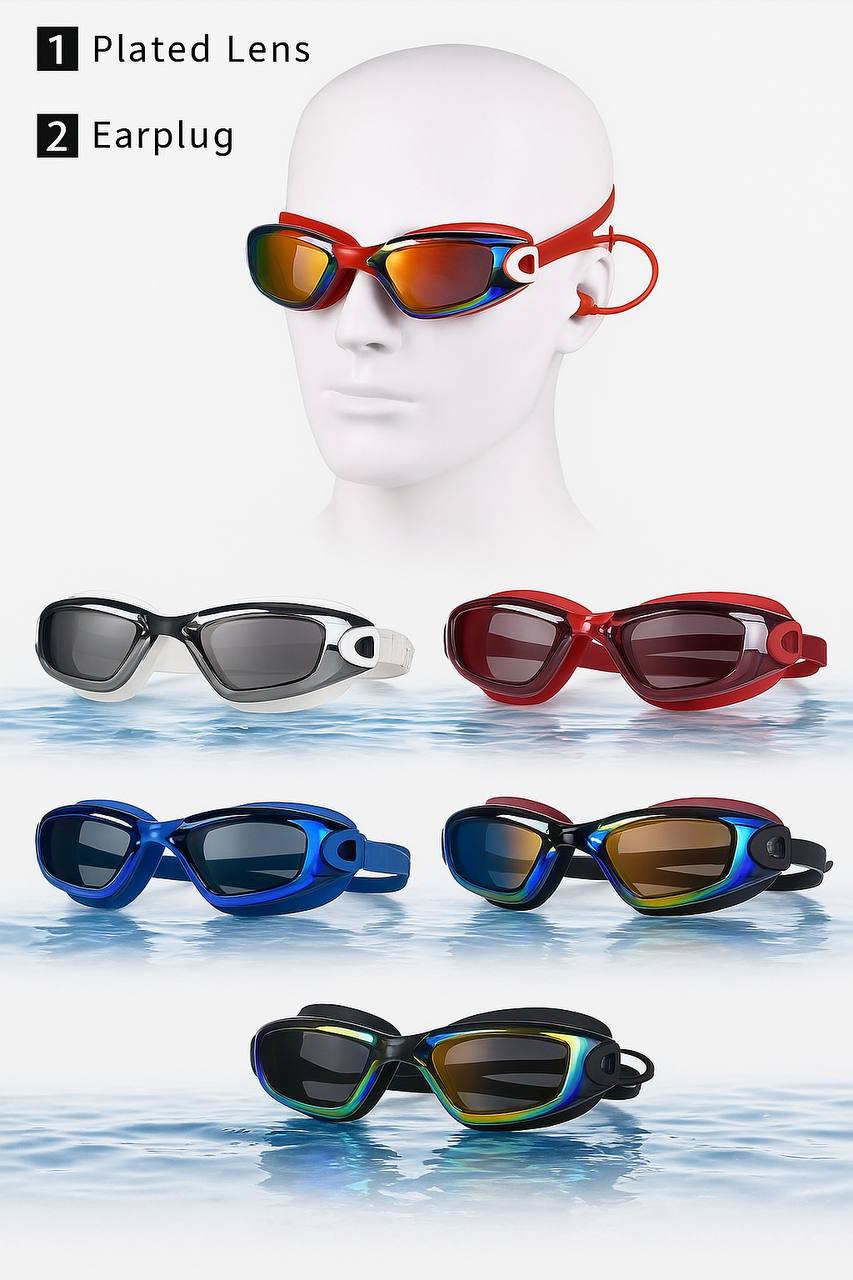 نظارات سباحة مع علبة