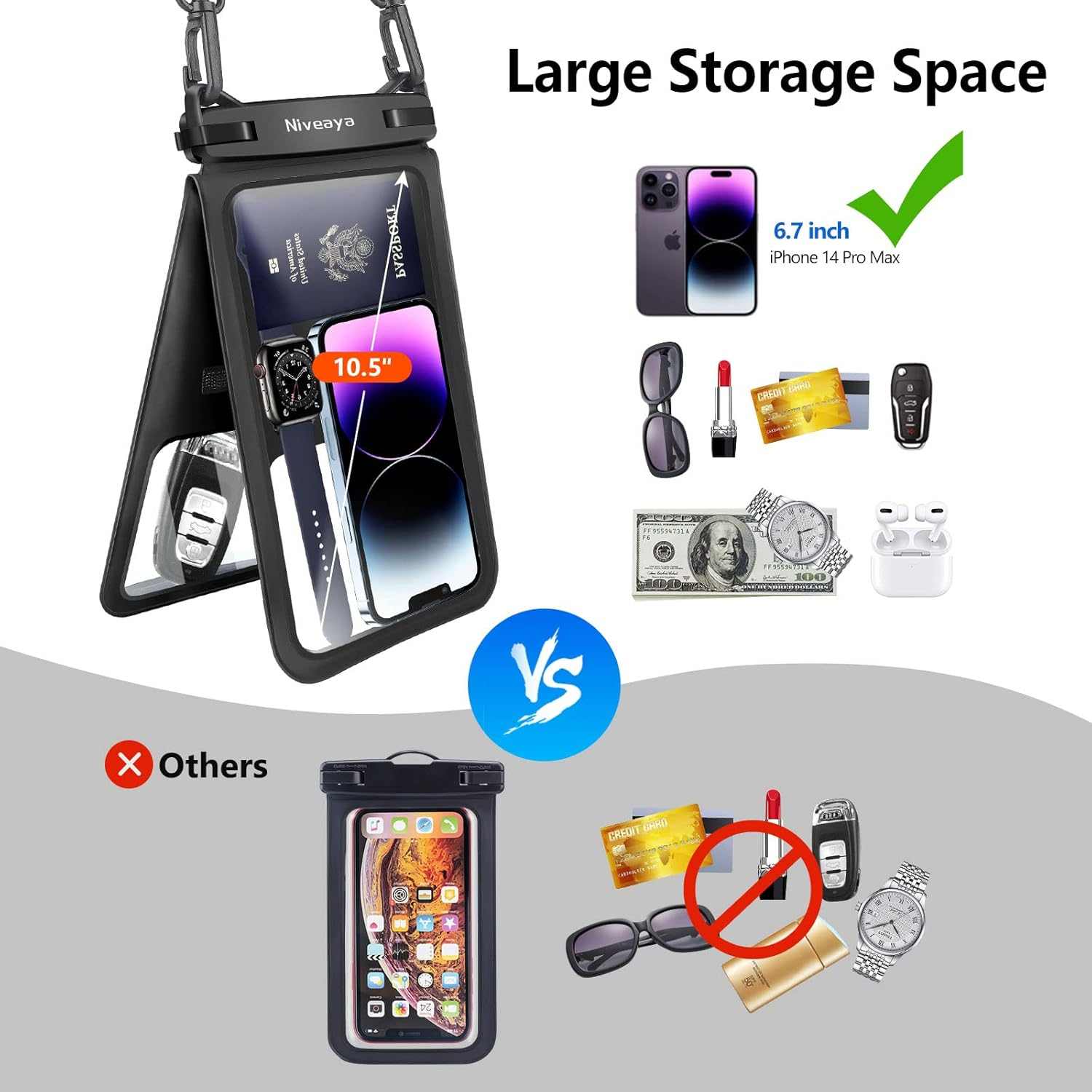 حافظة ضد الماء متعددة الاستخدامات