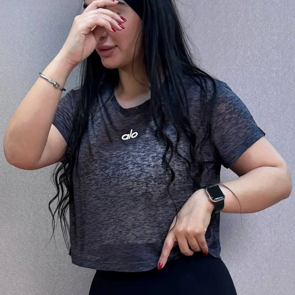 تشيرت نص ALO شفاف