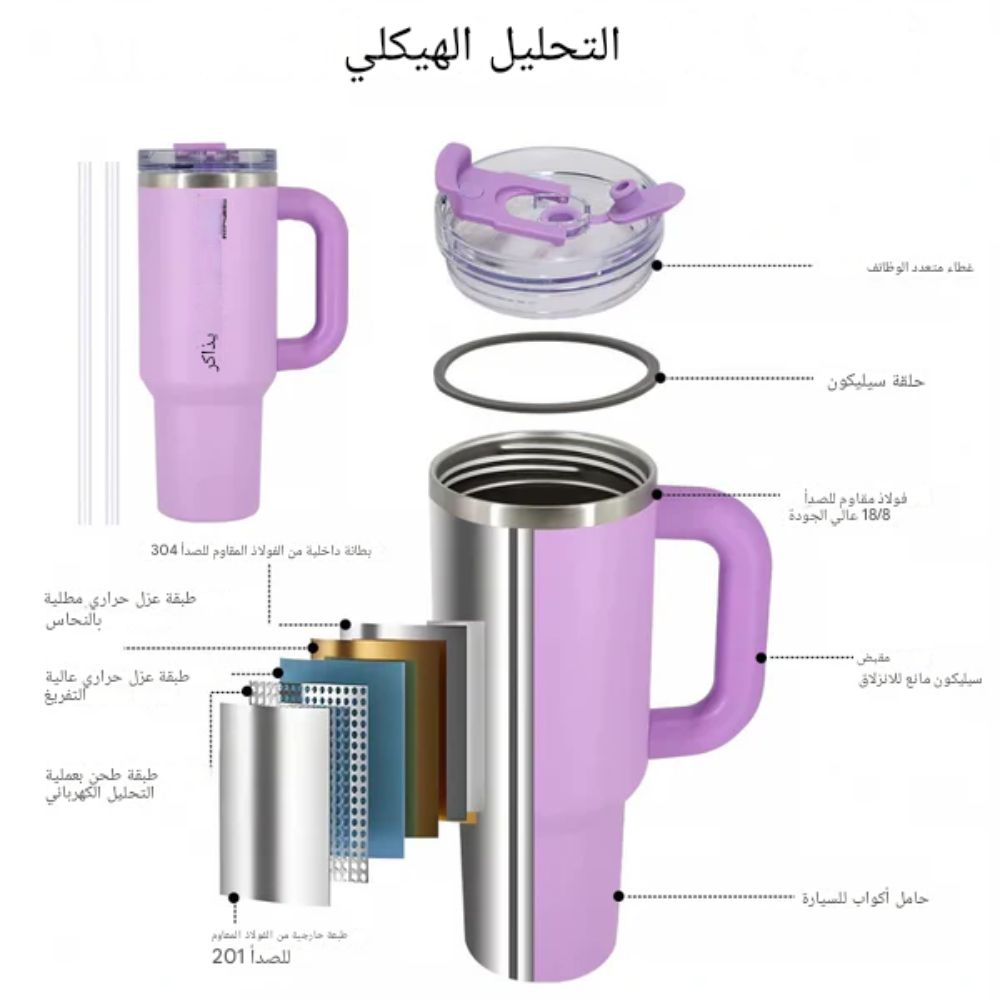 مطارة ستانلس ستيل حافظة