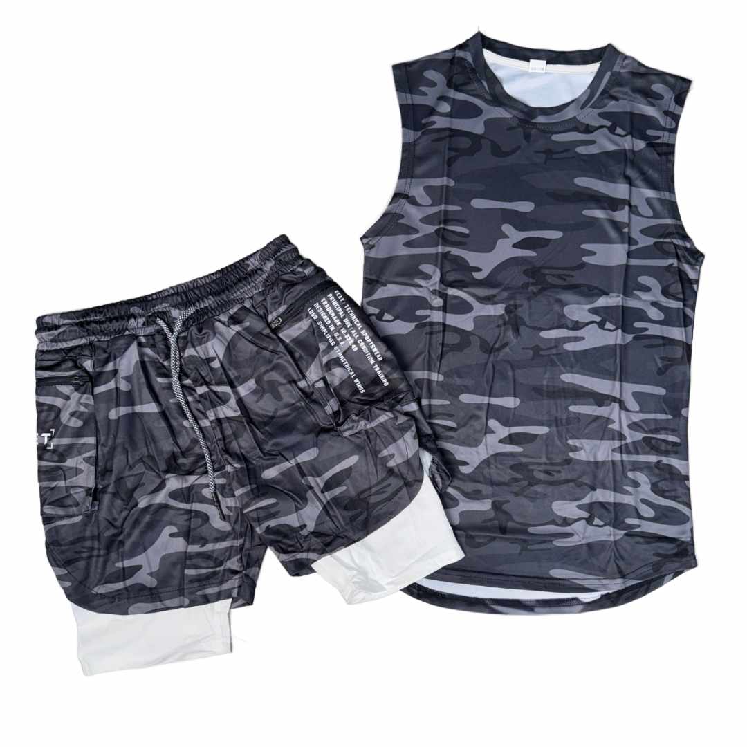 تراك عسكري شورت وكيمونه