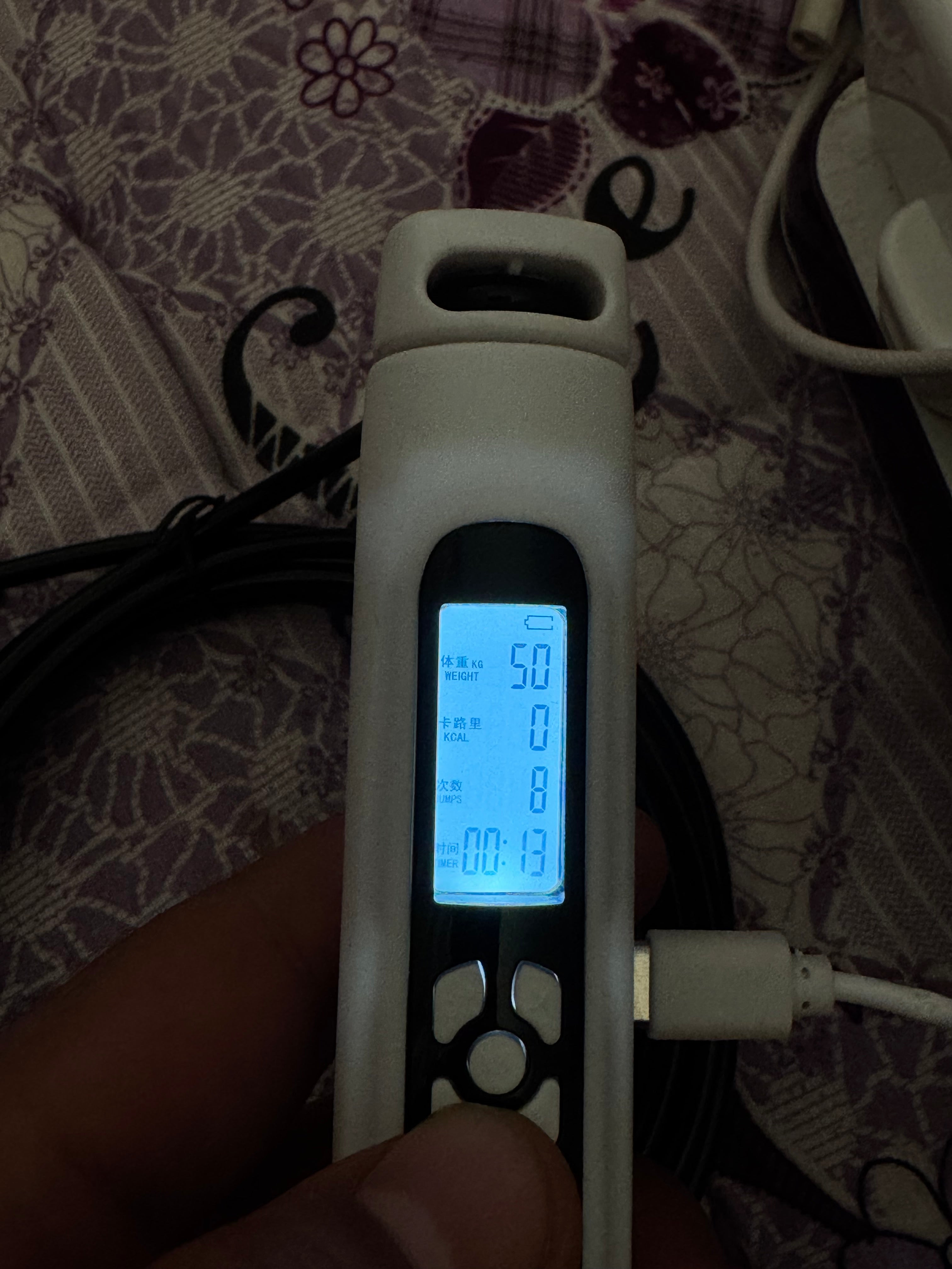 حبل قفز سلك وعداد وشحن