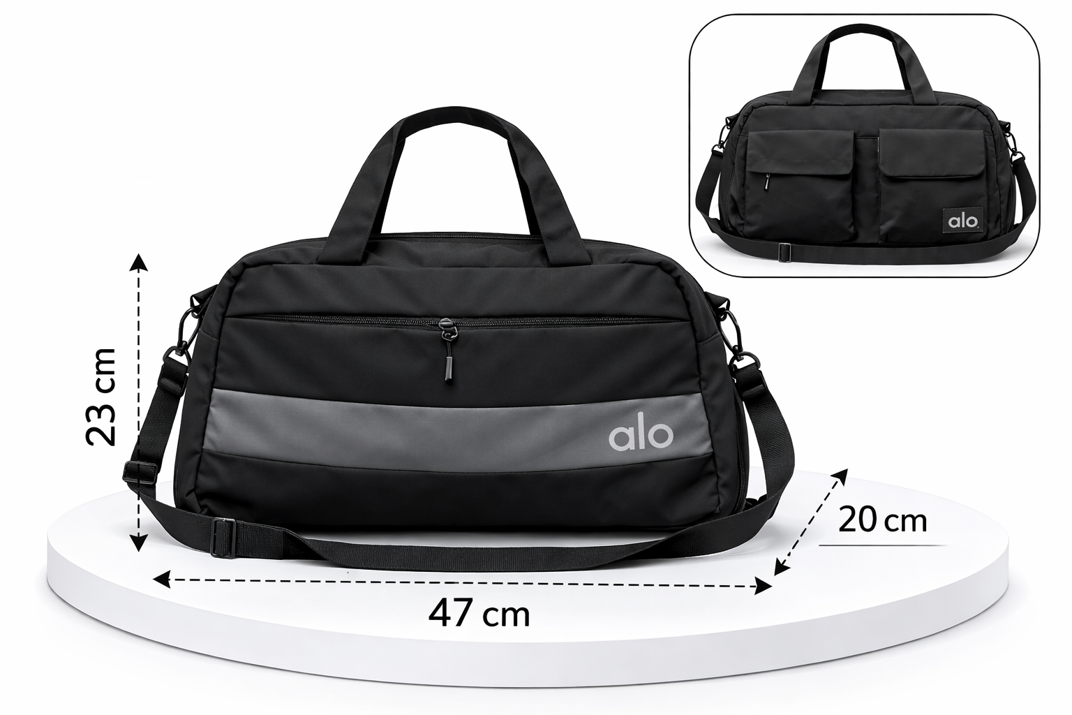 حقيبة الو alo جيوب