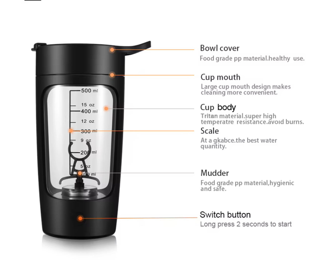 شيكر كهربائي بروتين