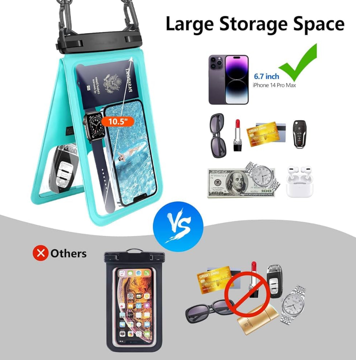 حافظة ضد الماء متعددة الاستخدامات