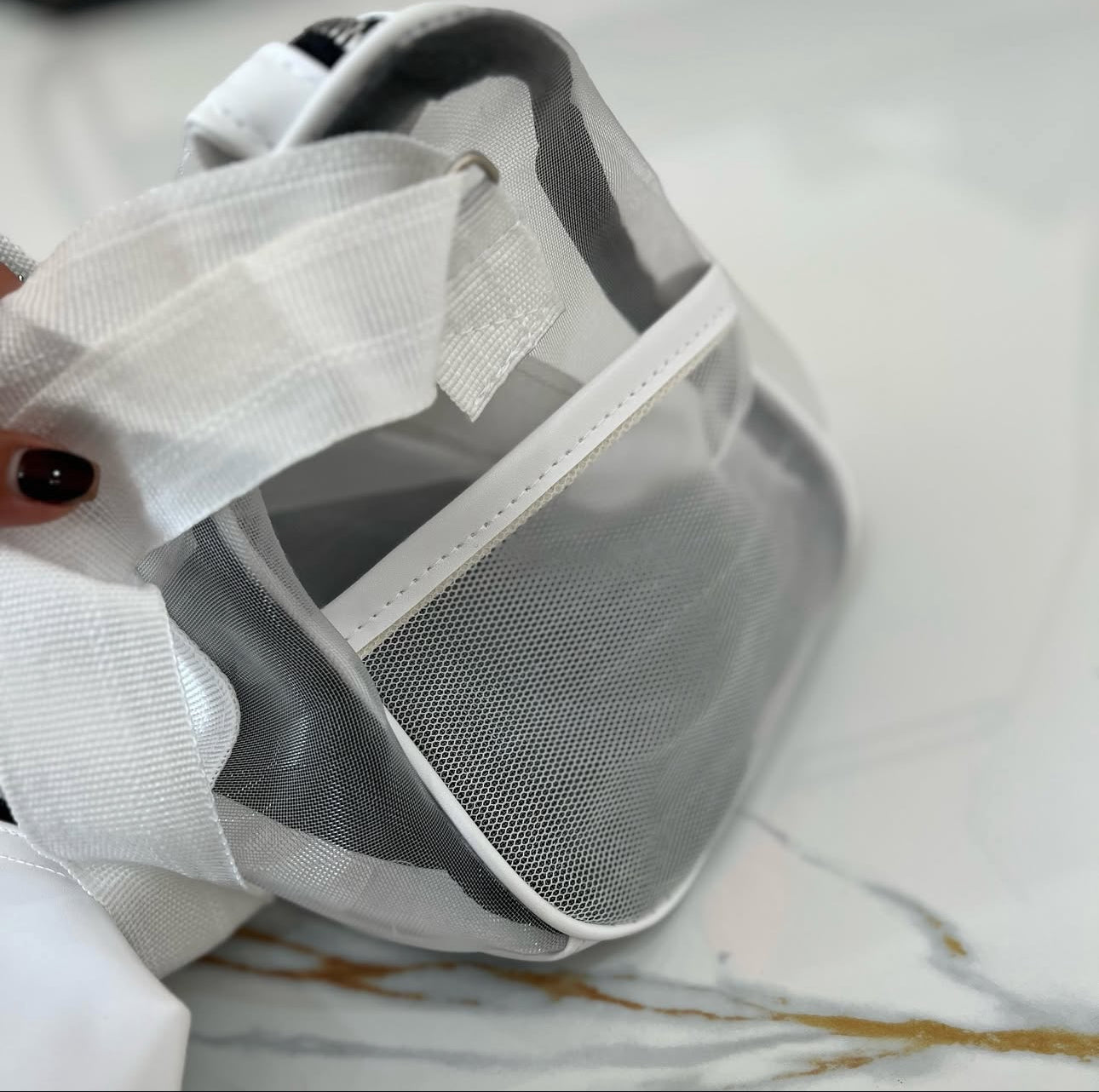 حقيبة alo شفاف