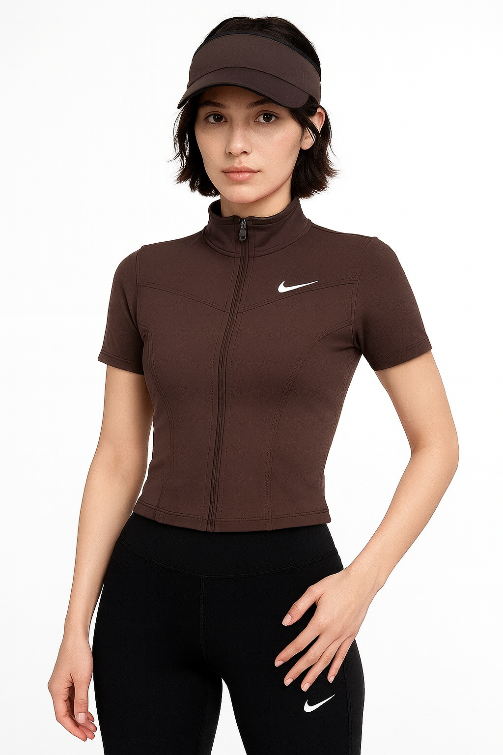 تشيرت سحاب كامل قصير