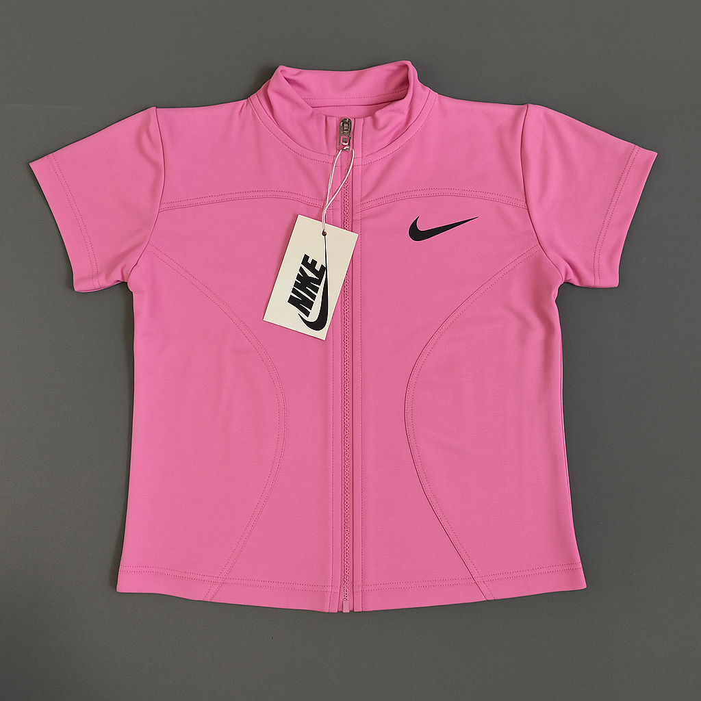 تشيرت سحاب كامل قصير