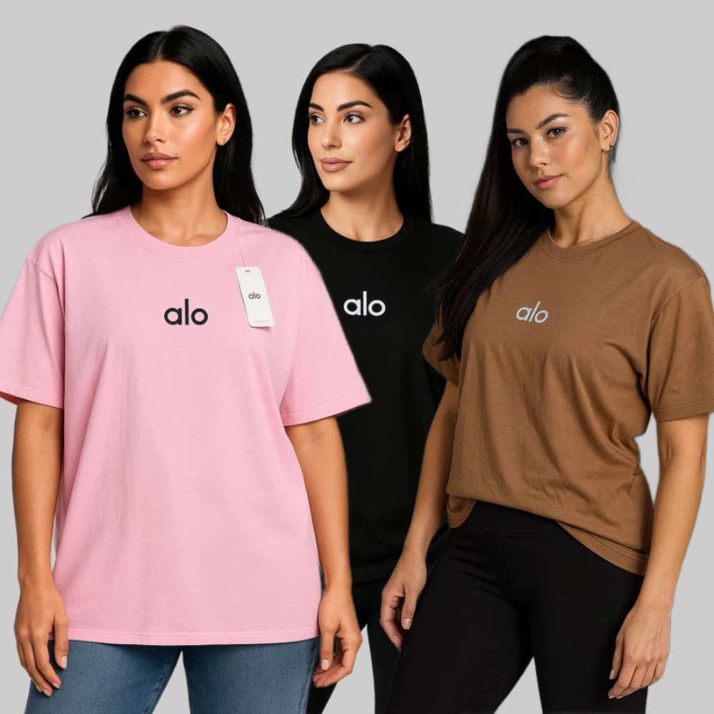 تشيرت alo قطني هاف