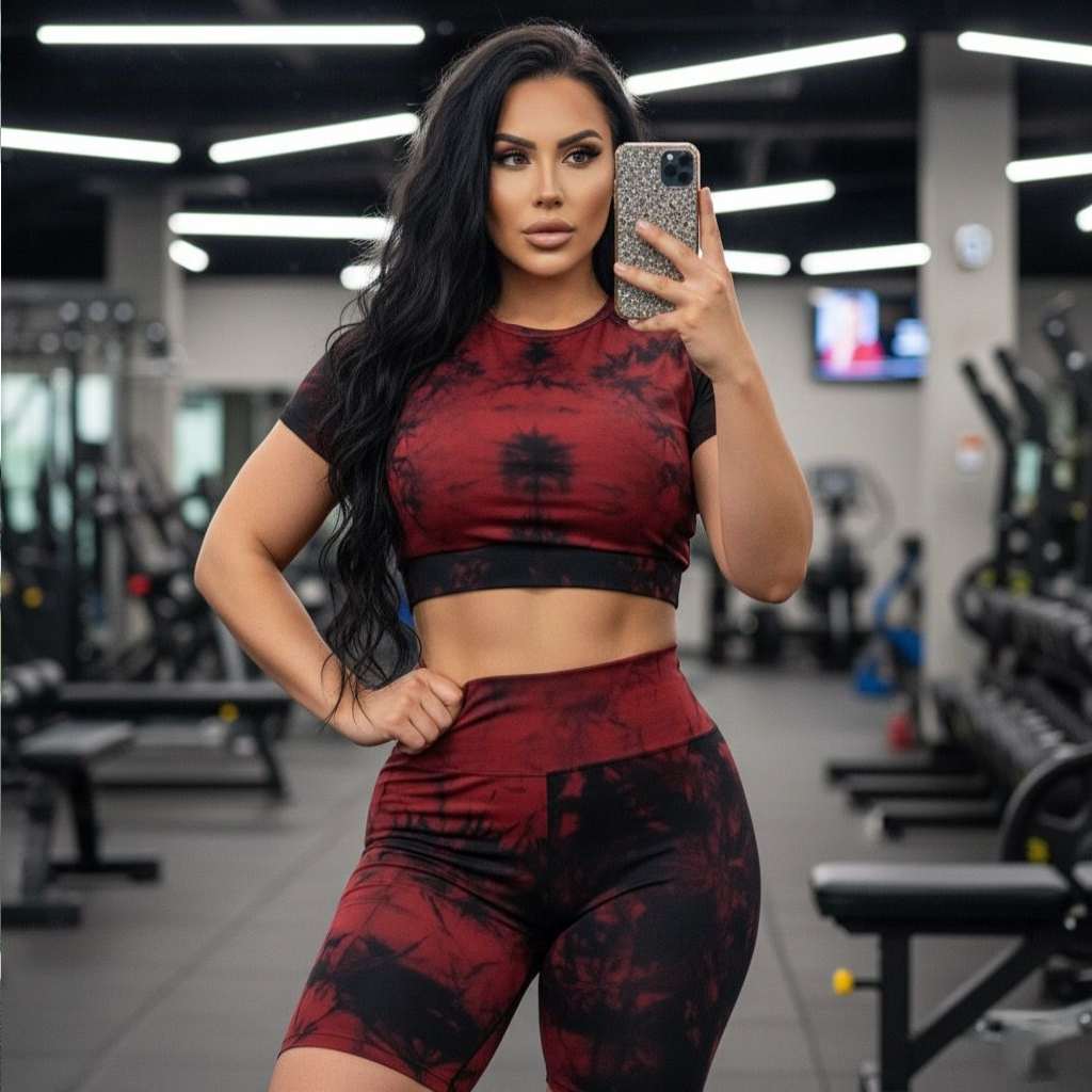 تراك نسائي قصير مشجر