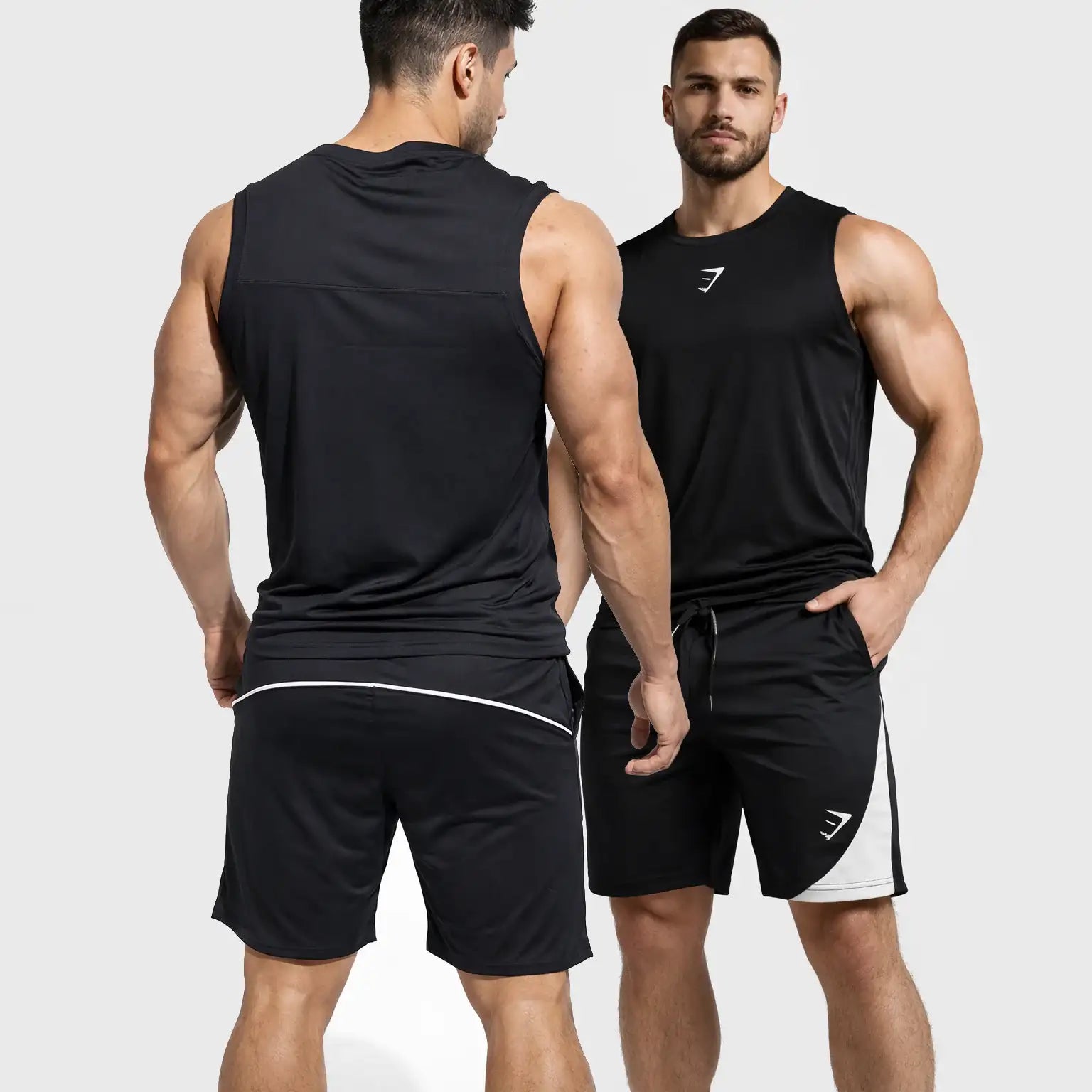 تراك رجالي اسود مخطط ابيض